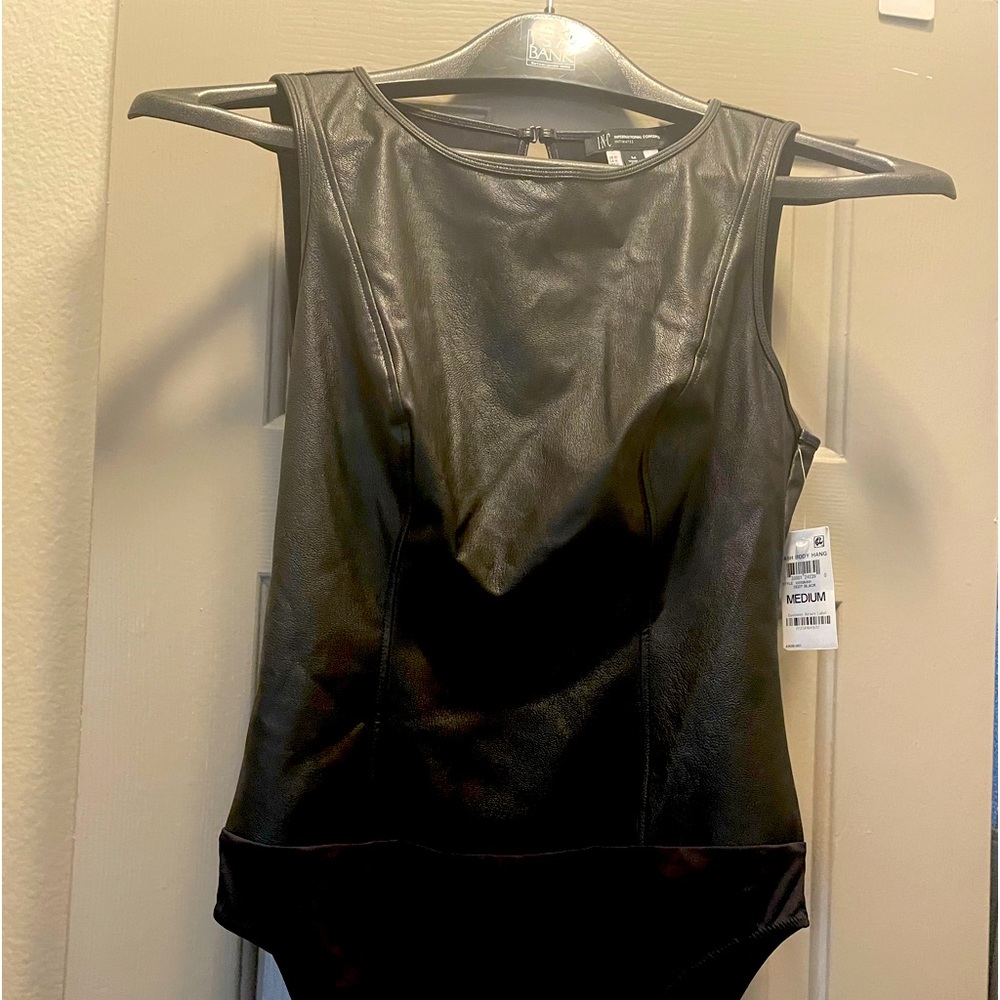 Inc Pleather Bodysuit